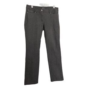 White House Black Market Pants Womens 6R Charcoal Gray Jean Cut Stretch Slim Leg